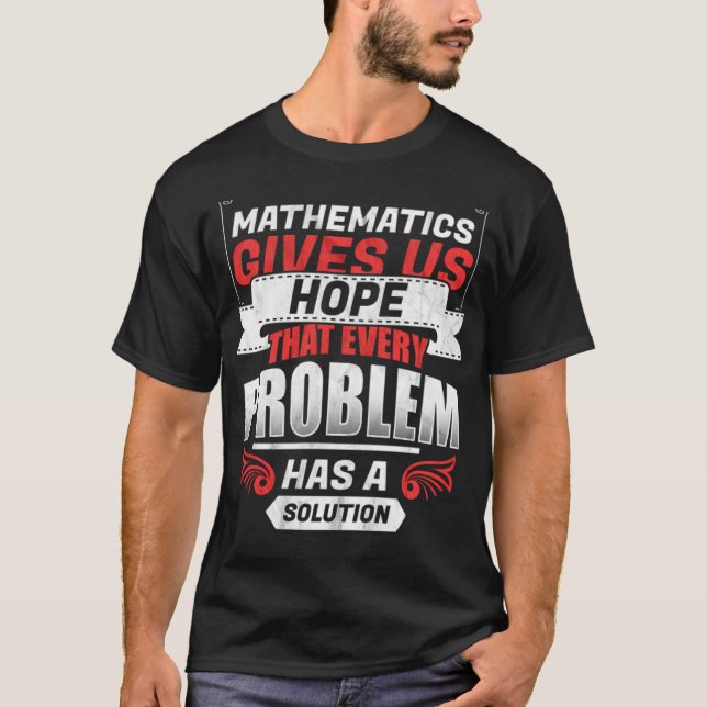 Maths Studium School Funny School Math Gift horse  T-Shirt (Front)