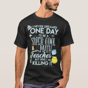 MATHS Super Cool Math Teacher School Gift tea T-Shirt