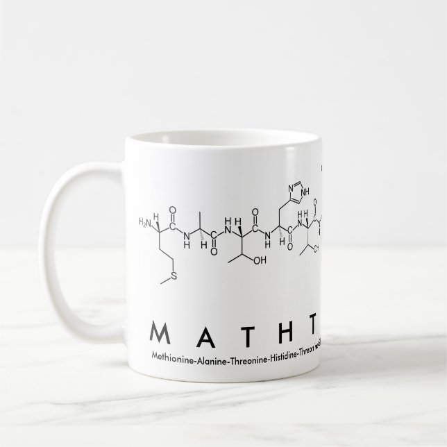 MathTeacher peptide phrase mug (Gauche)