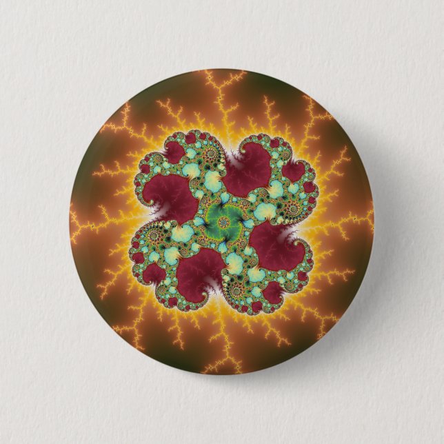 Matilda 17 - Fractal Art 2 Inch Round Button (Front)