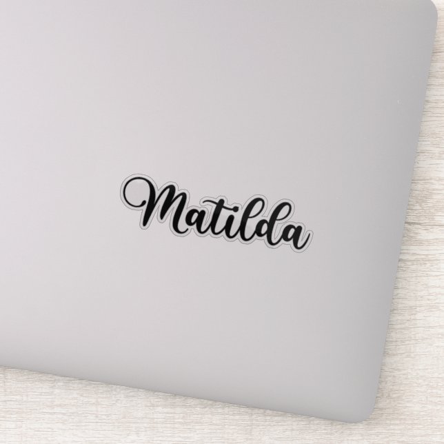 Matilda Name - Handwritten Calligraphy (Detail)