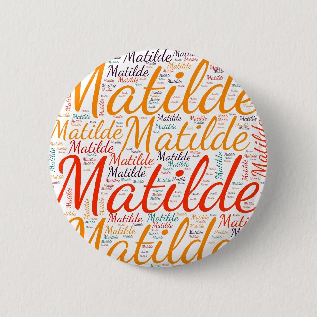 Matilde 2 Inch Round Button (Front)