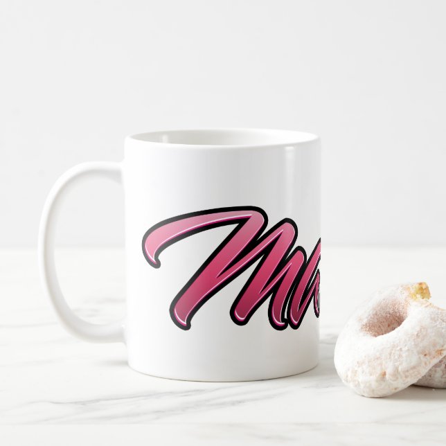 Matilde faded pink cup tea cup coffee cup (With Donut)