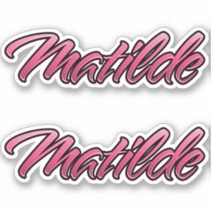 Matilde faded pink sticker sticker embroiderset