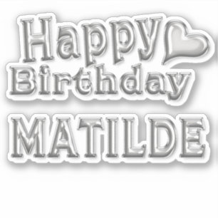 Matilde Happy Birthday Autocollants