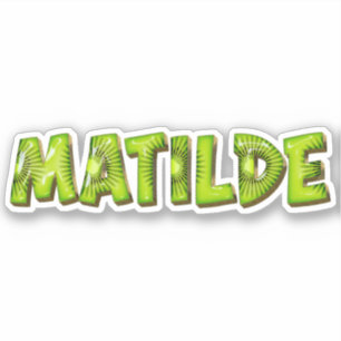 Matilde Name Kiwi Design Autocollants