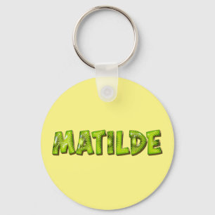 Matilde Name Kiwi Design Key Fans Keychain