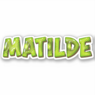 Matilde Nom Kiwi Design Autocollant Sticker
