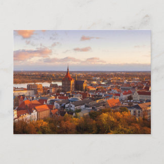 Matin à Rostock Allemagne carte postale