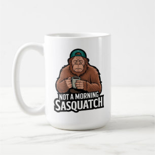 Matin Bigfoot - Sasquatch dormant avec Mug de café