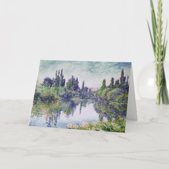 Matin de MONET sur la carte de voeux de la Seine (Devant)
