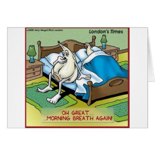 Matin Garlic Respiration drôle Offbeat Dons Cartoo