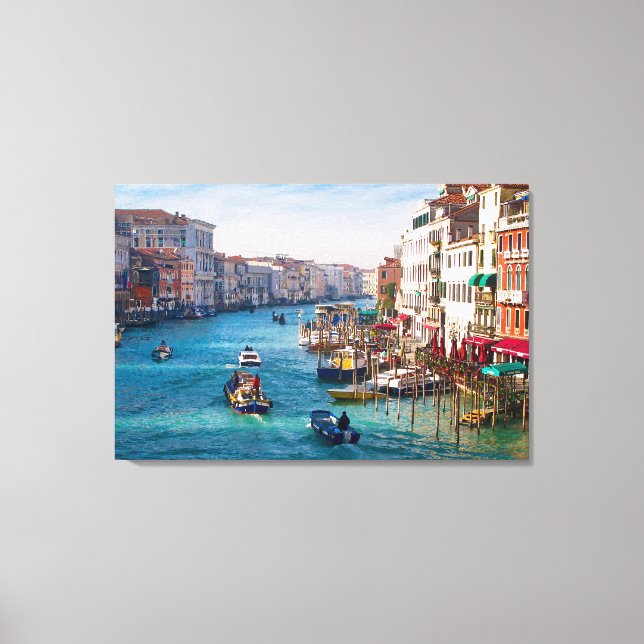 MATIN SUR LE GRAND CANAL Tvas étirées Impression (Recto)