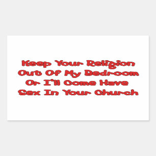 Mating In Your Church Sticker