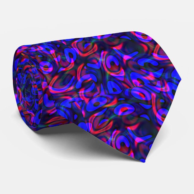 Mating Season fun cool modern abstract art Tie (Rolled)