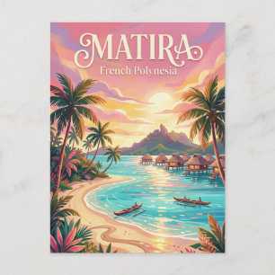 Matira Beach French Polynesia Postcard