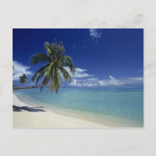 Matira Beach on the island of Bora Bora, Postcard