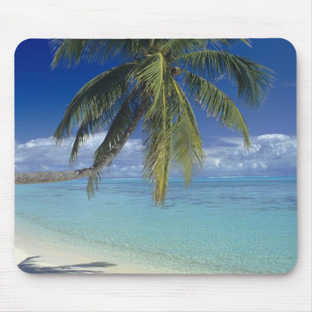 Matira Beach on the island of Bora Bora, Society Mouse Pad (Front)