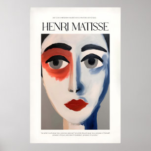 Matisse Art Prints - Abstract Face Portrait Poster