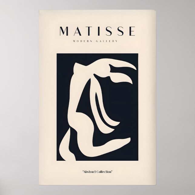 Matisse Art Prints - Abstract Organic Figure Cut (Front)