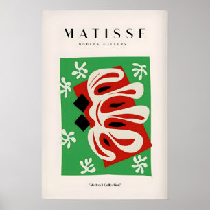 Matisse Art Prints - Abstract Shape Red Green