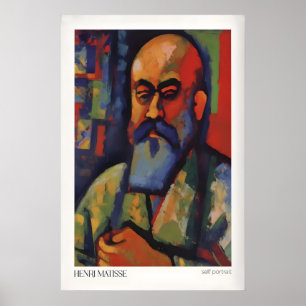 Matisse Art Prints - Fauvist Self Portrait Art