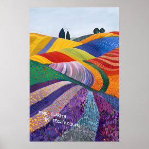 Matisse Inspired Color Field Painting Abstract Poster