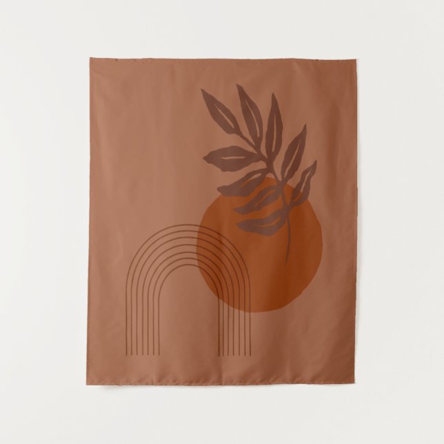 Matisse Inspired Desert Vibes Abstract Shapes Tapestry (Front)