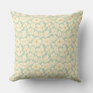 Matisse Inspired Flower Market - Barcelona Throw Pillow