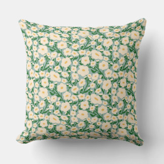Matisse Inspired Flower Market - Helsinki Throw Pillow