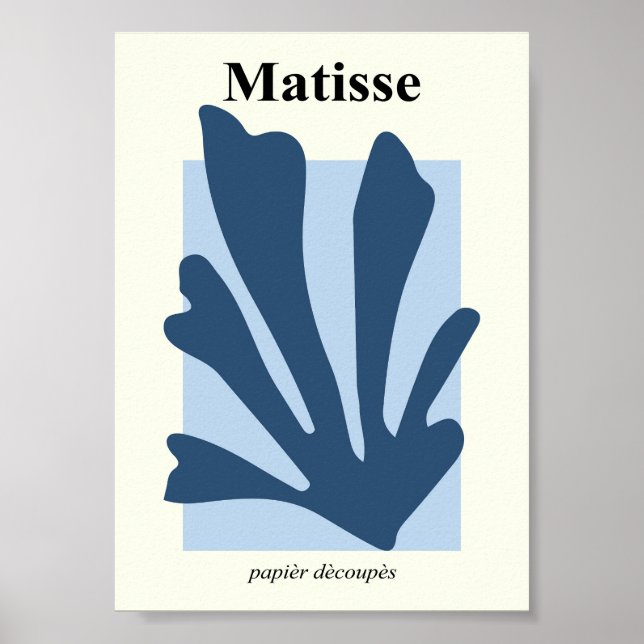Matisse Inspired Shape Poster (Front)