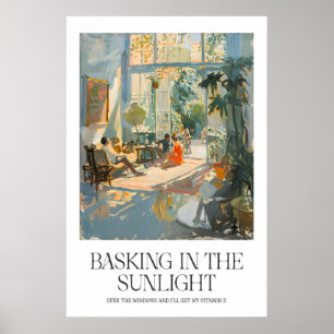 Matisse Inspired Sunroom Print Warm Indoor Scene