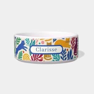 Matisse Style Cats Personalize Bowl
