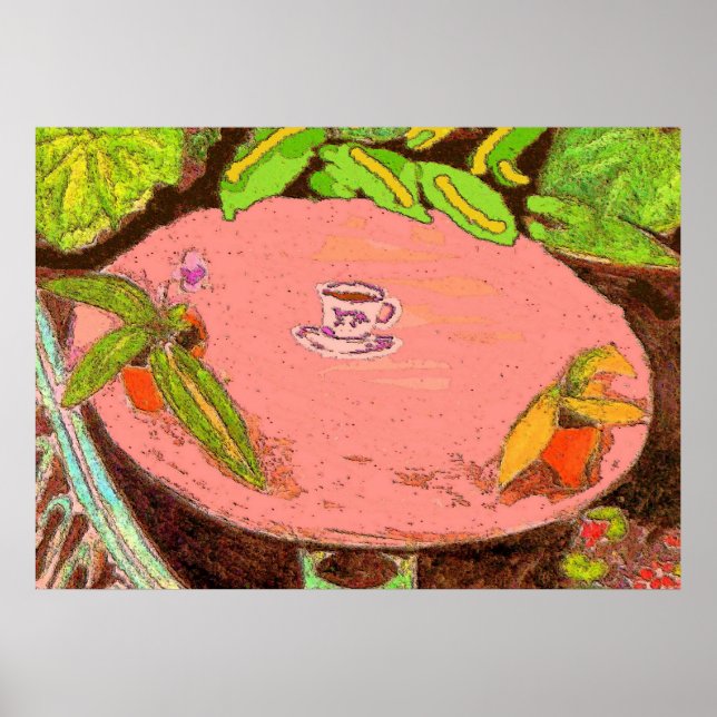 Matisse Style Coffee Cup Poster (Front)