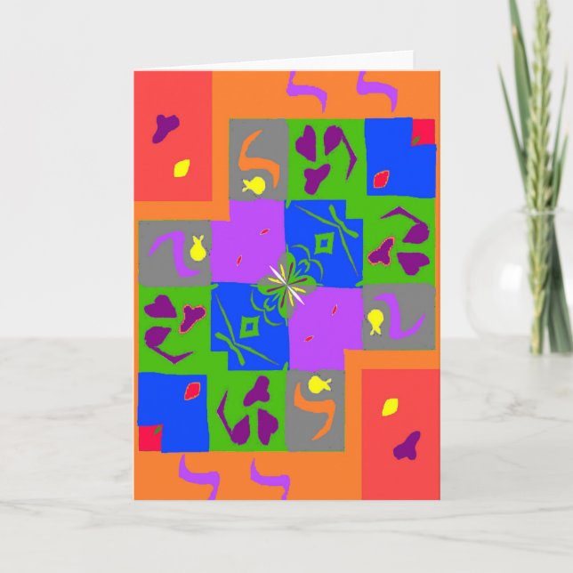 Matisse Style Shapes Card (Front)