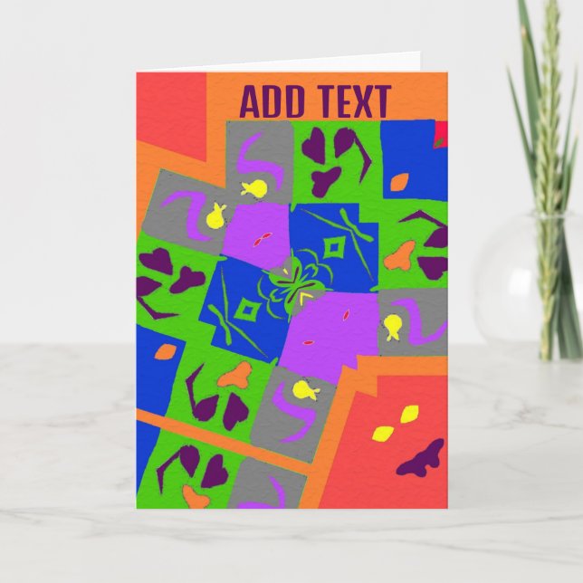 Matisse Style Shapes Card (Front)