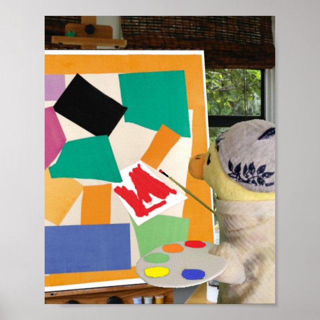 Matisse The Snail in oil by Danny Duck Poster (Front)