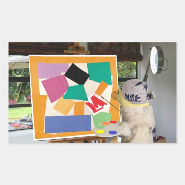 Matisse The Snail in oil by Danny Duck  Sticker (Front)