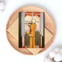 Matisse, Violinist at the Window Fine Art Postcard