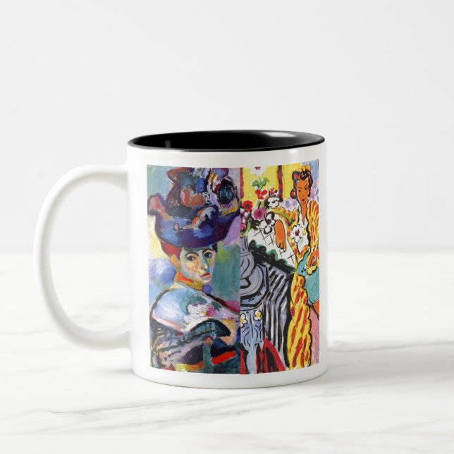 Matisse women in different styles Two-Tone coffee mug (Left)