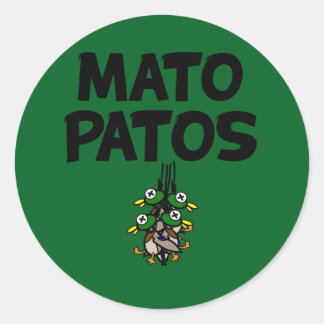 Mato Patos Logo Chasse au canard Sticker rond