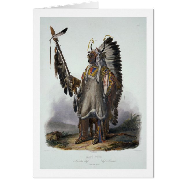 Mato-Tope, a Mandan Chief, plate 13 from Volume 2 (Front)