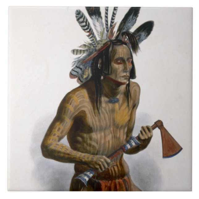 Mato-Tope, Adorned with the Insignia of his Warlik Tile (Front)