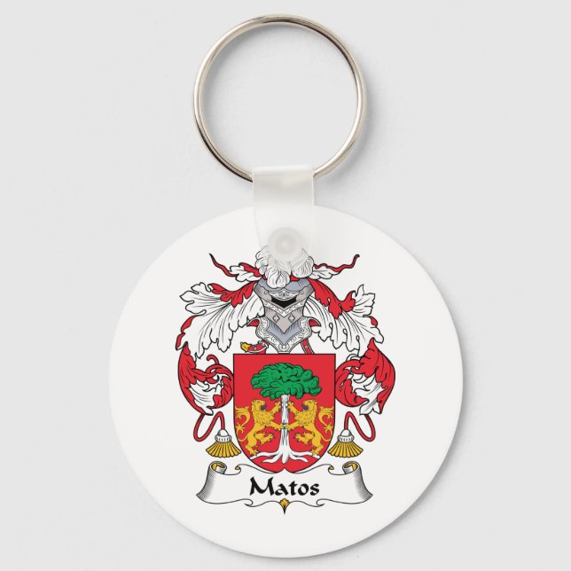 Matos Family Crest Keychain (Front)