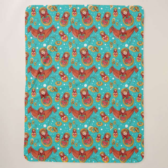 Matreshka Sherpa Blanket (Front)