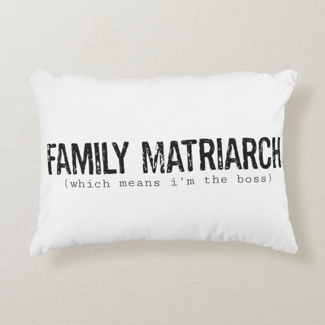Matriarch Accent Pillow (Front)