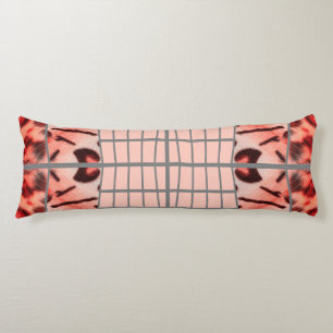 Matrice de chat sauvage - Coussin rose léopard cha