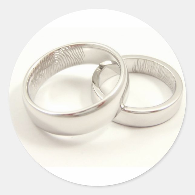 MATRIMONIAL WEDDING RINGS STICKER (Front)