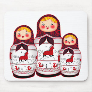 matrioska mouse pad