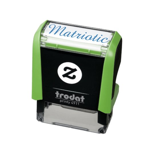 "Matriotic" Self-inking Stamp
